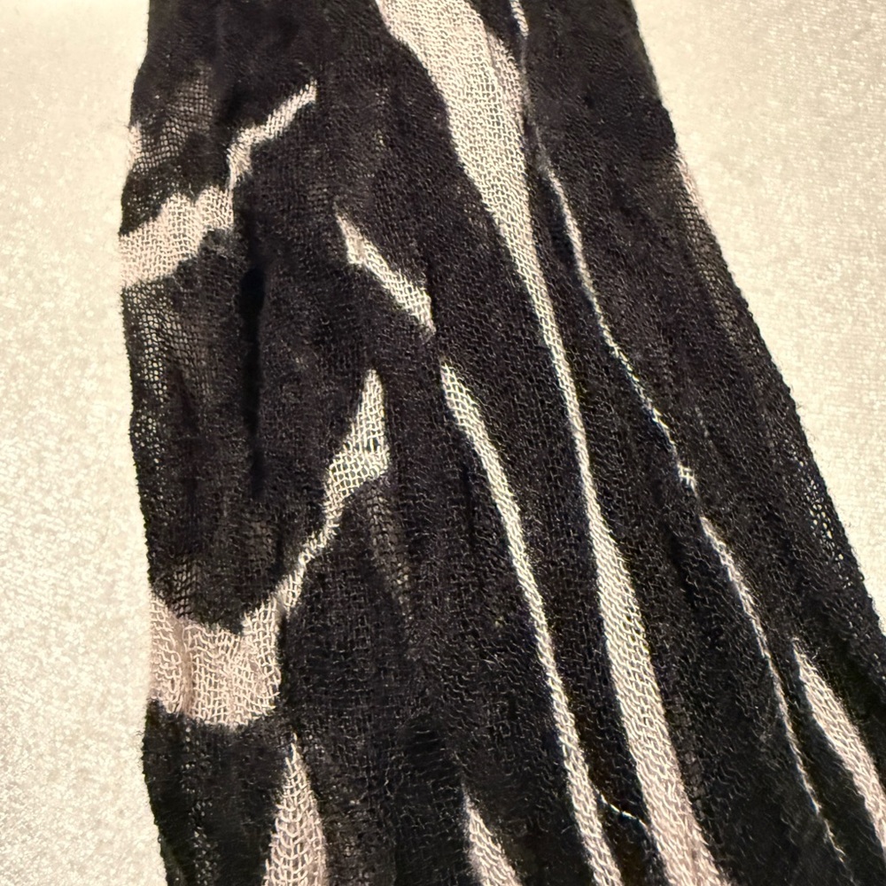 Black and White Scarf